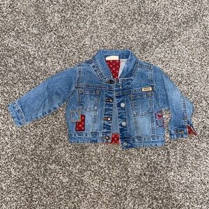 Signature by Levi Strauss Kids Blue Denim Jacket with Red Details
